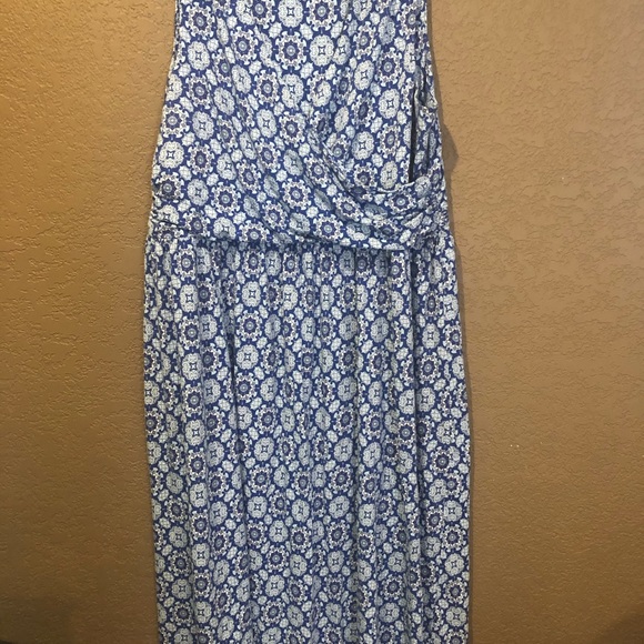 Lands end plus size crossover maxi dress - Picture 2 of 4